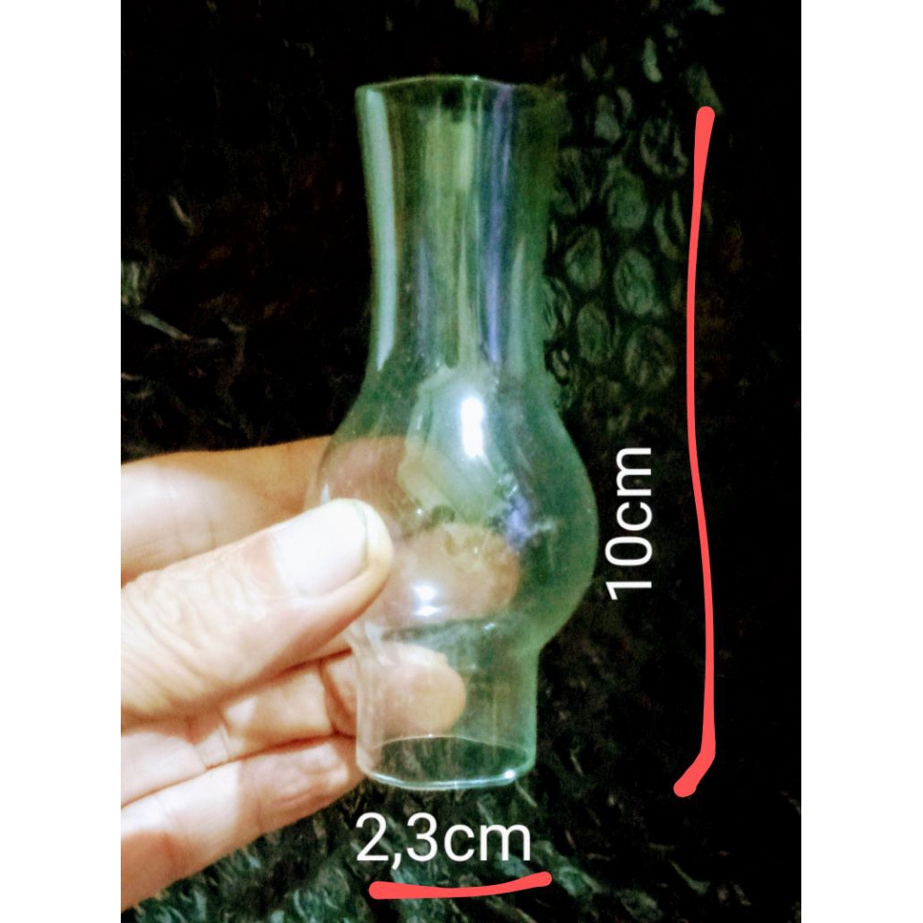 Kaca semprong lampu minyak mini model jadul