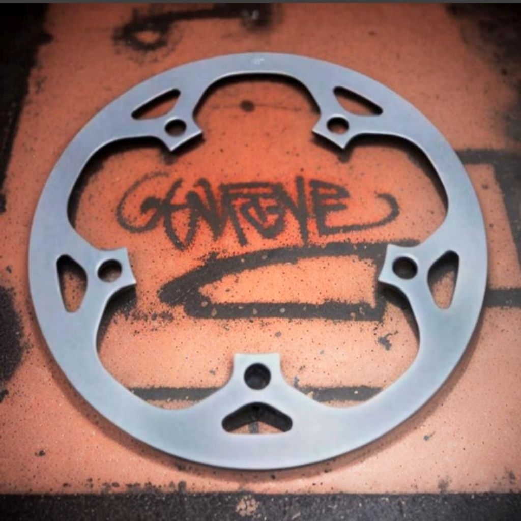 Cover chainring 44/46t BCD 130mm alloy tutup chainring sepeda