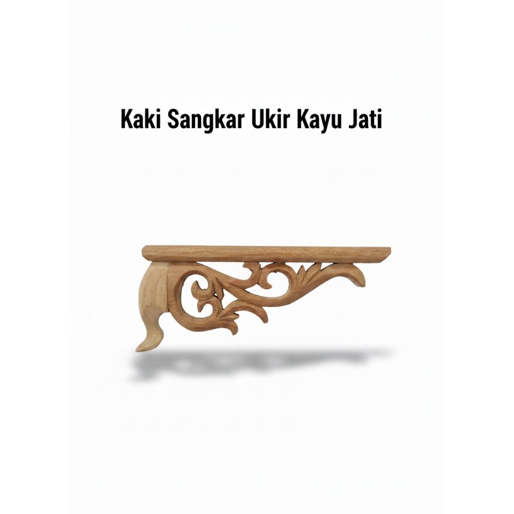 kaki sangkar cungkok  ukir kayu jati