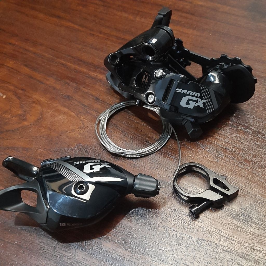 Sram GX Rear Derailleur & Shifter 10 Speed For Single Chainring MTB Folding Bike - RD dan Shifter Sr