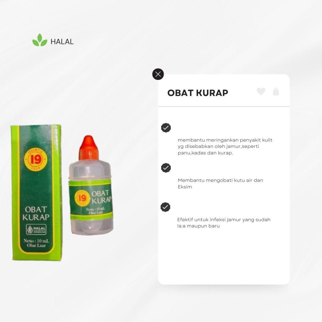 OBAT KURAP CAP 19  MENGATASI KURAP PANU JAMUR