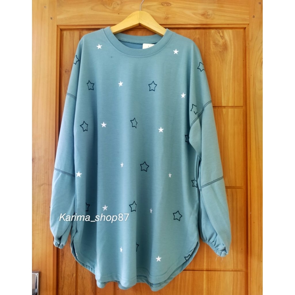 Kaos lengan panjang sambung Bintang