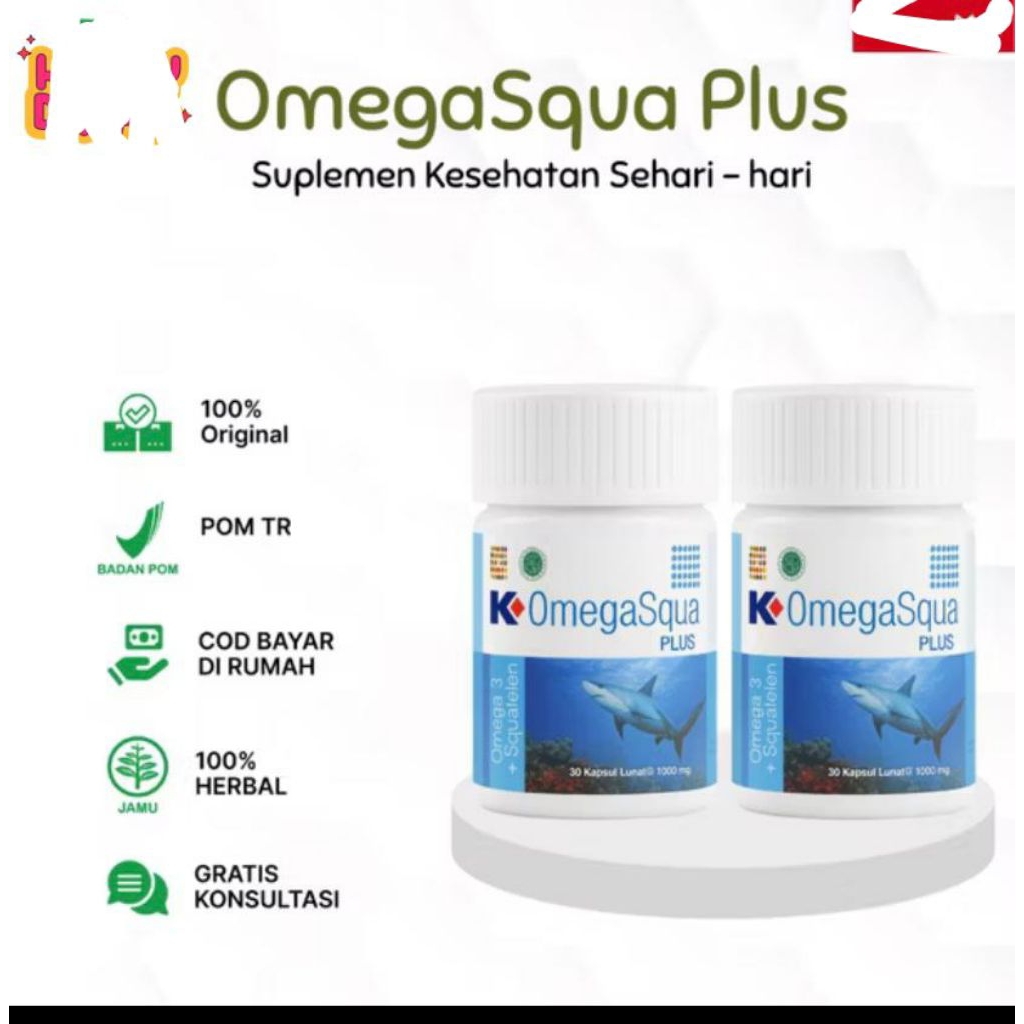 K-OMEGASQUA PLUS 30 SOFTGEL ORIGINAL K-LINK | Omega squa Asli k link