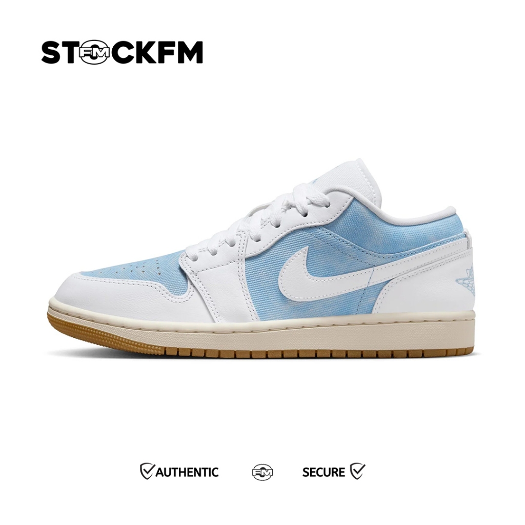 Nike Air Jordan 1 Low Denim Worn Blue White Gum Original