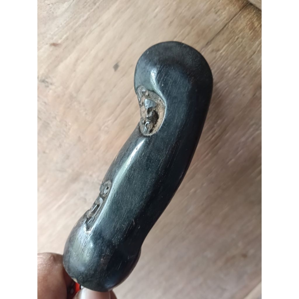 deder hulu gagang keris jogja asli lamen kuno kayu Awar awar