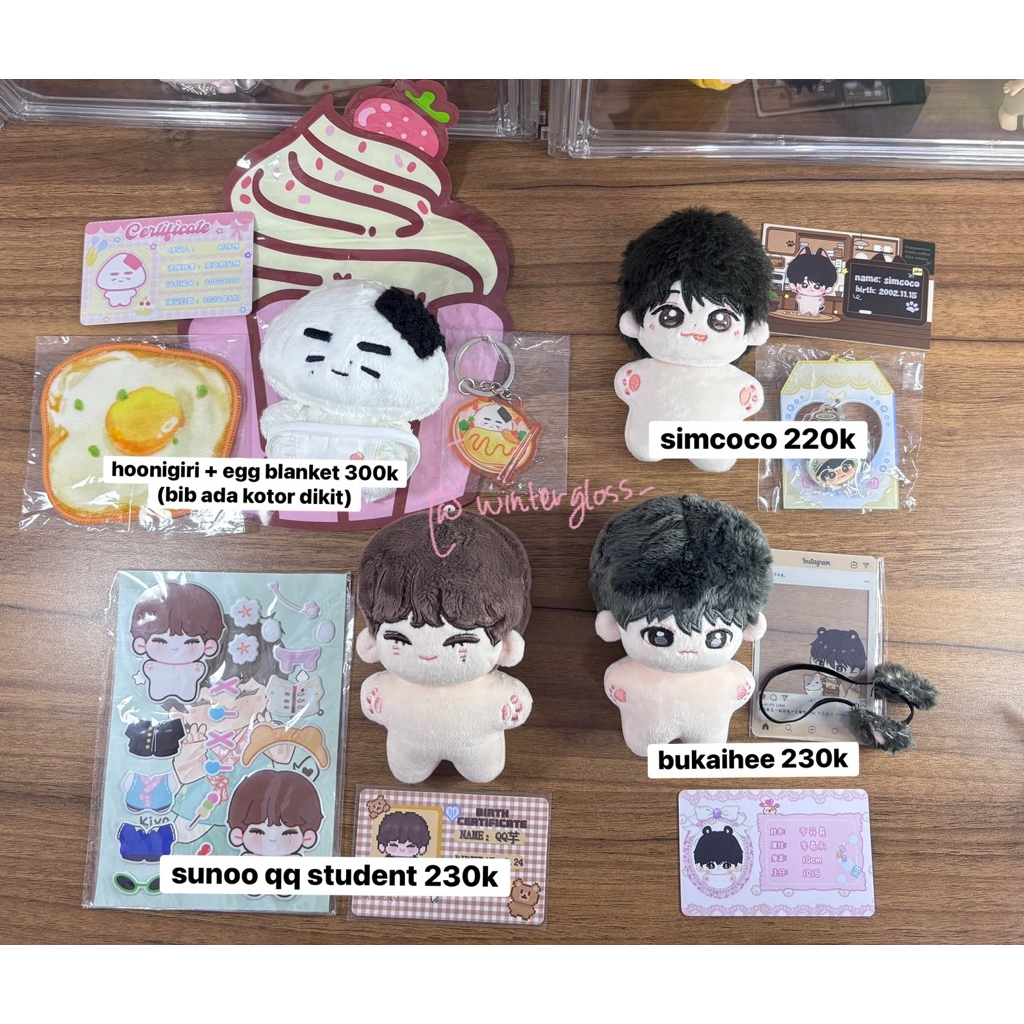 [READY STOCK] Official Fanmade Doll 10cm Jungwon, Heeseung, Jay, Jake, Sunghoon & Sunoo Enhypen Wong
