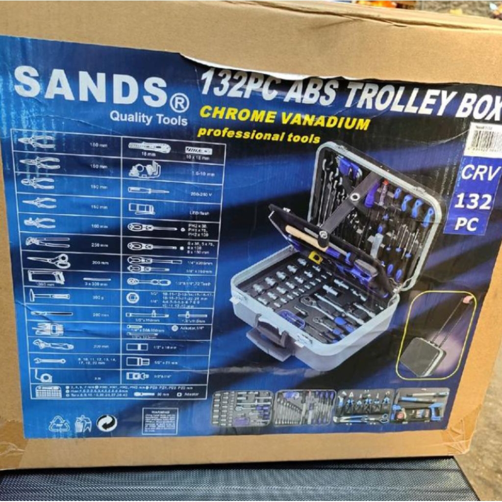 tool kit set 132 pcs SANDS kunci set box/tool kit set/tool kit