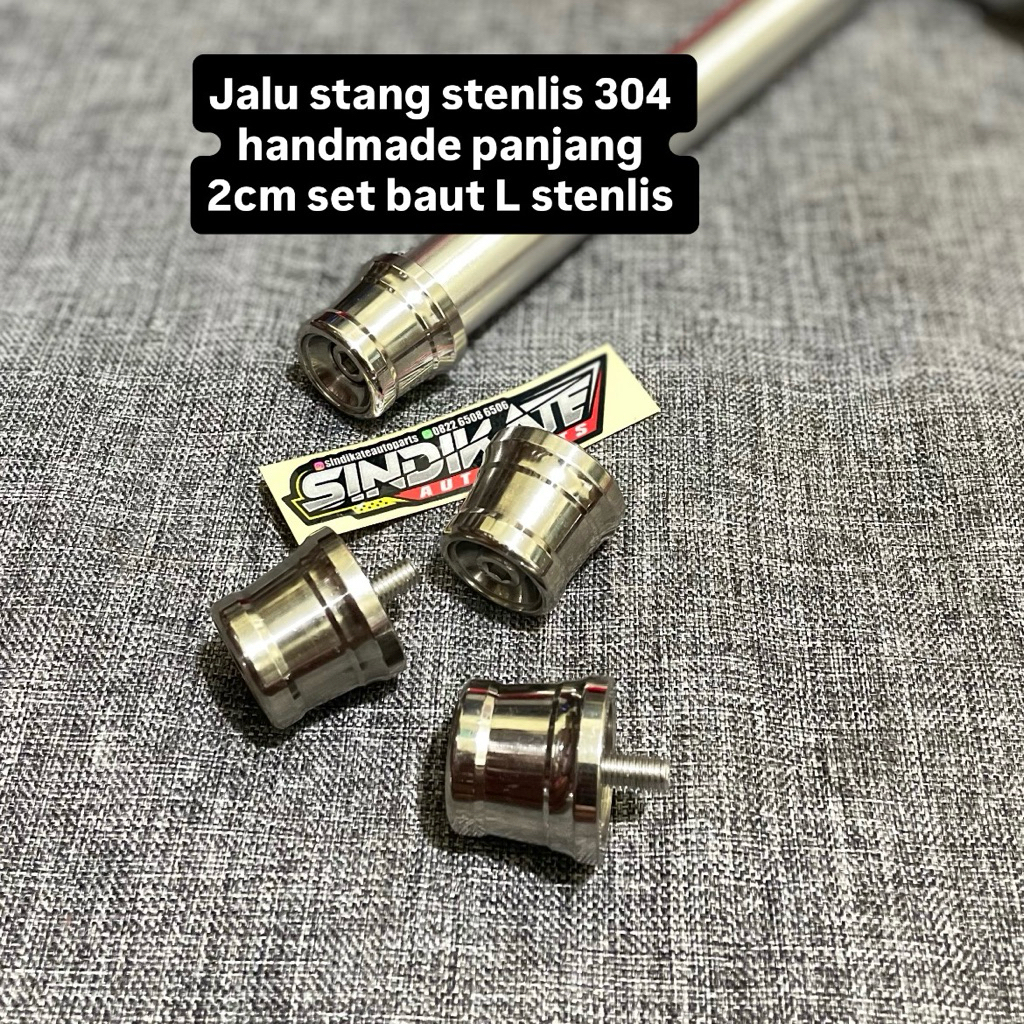 BANDUL JALU STANG STAINLIESS CNC UNIVERSAL JALU STANG STENLIS NINJA SS R RR KRR150 CB GL MP TIGER PC