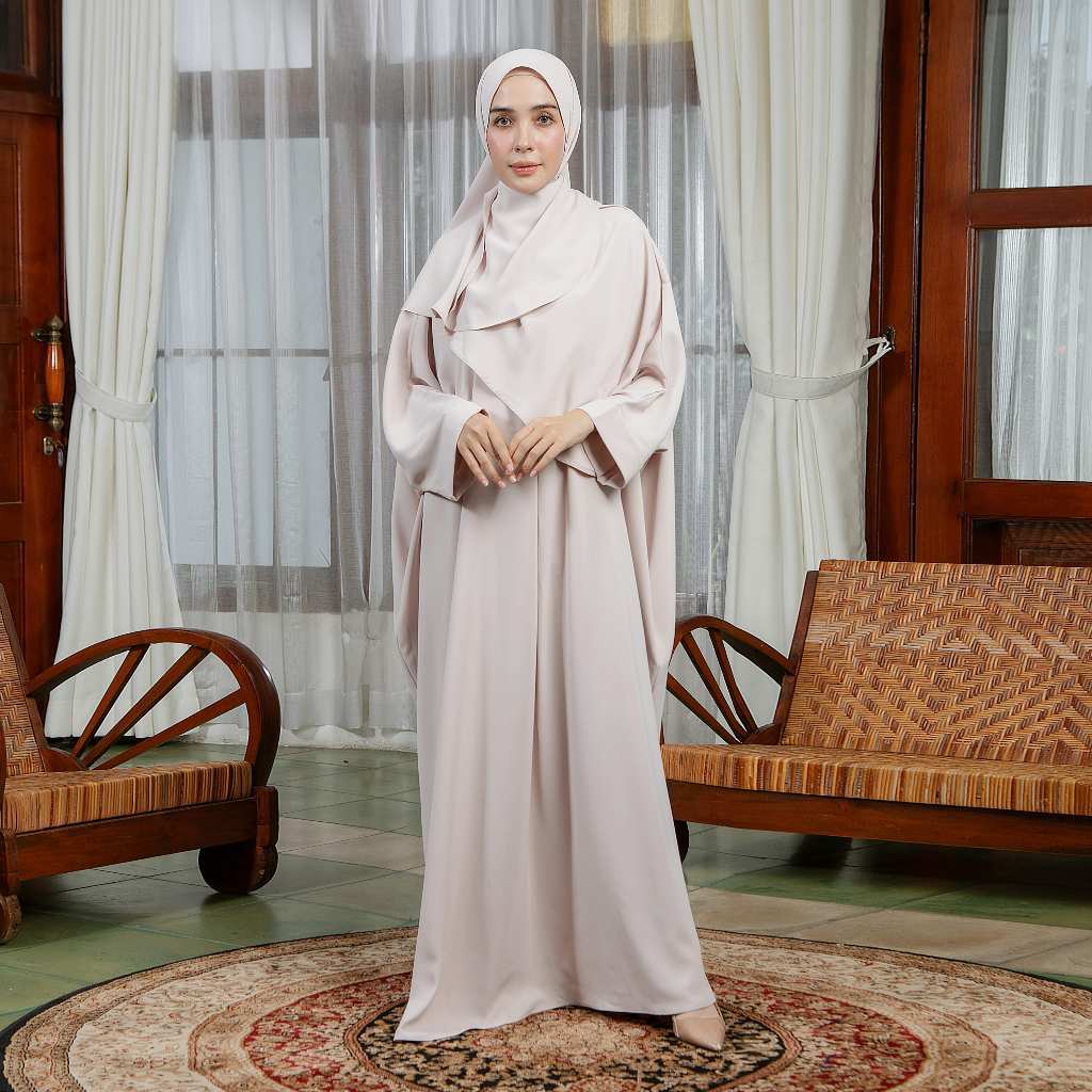 Lozy Hijab - Hamida Abaya Dress Lozy x Hamidah (Gamis Haji dan Umrah Bahan Arabian Premium Anti UV)