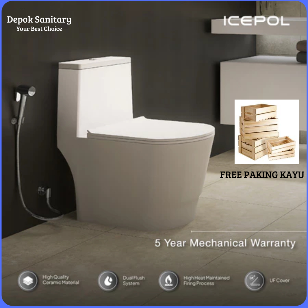 Icepol Closet Duduk Kloset Duduk Toilet Duduk IC 8011