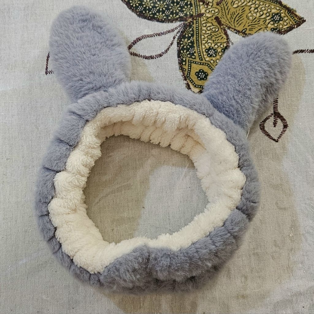 BANDANA HEADBAND MASKER CUCI MUKA LUCU KELINCI ORI KKV