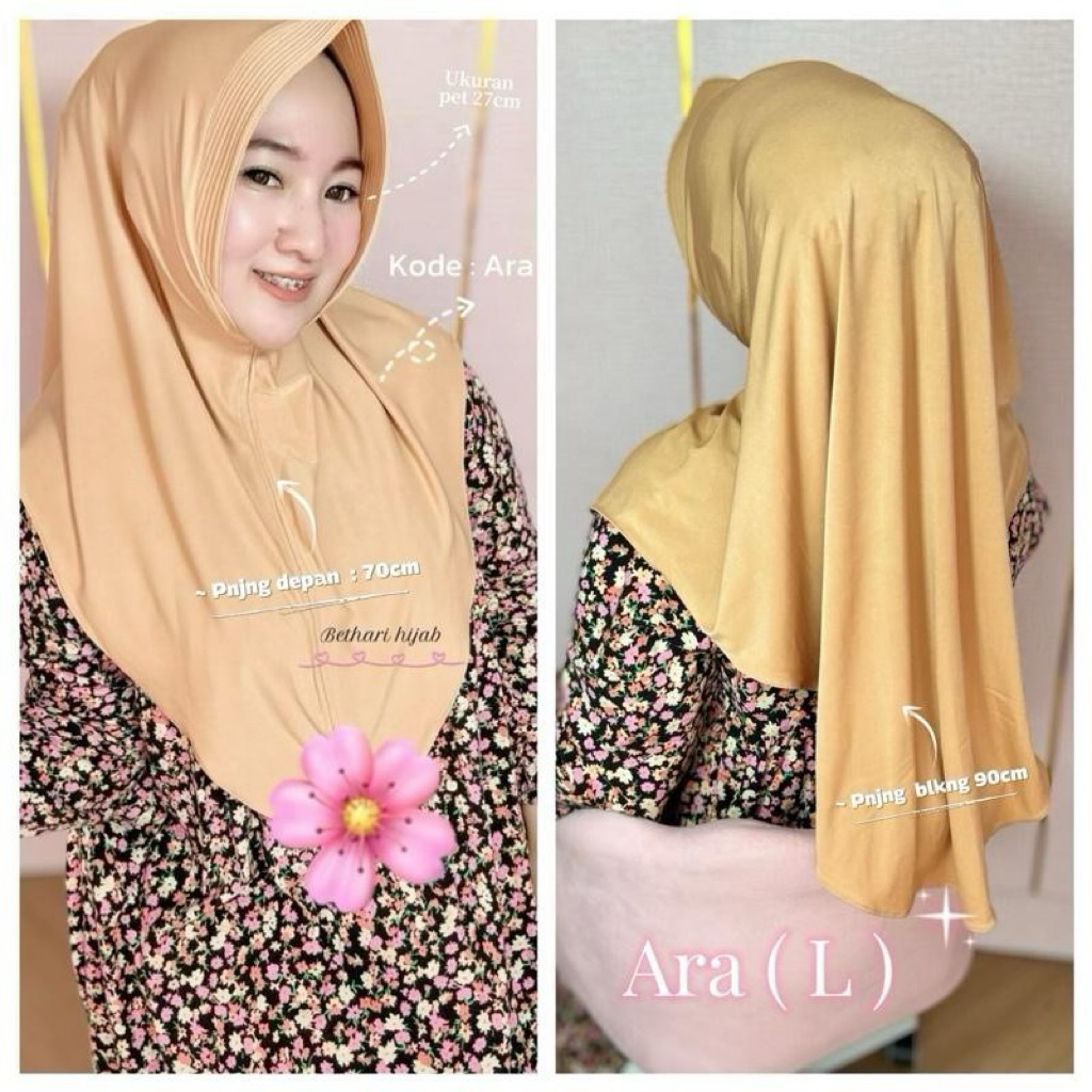 Hijab Instan Ara//Hijab instan simpel//Kerudung rumahan
