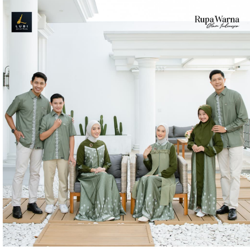 SARIMBIT LUBI ARUNIKA FAMILY ARMY GAMIS KOKO AYAH IBU ANAK COUPLE LEBARAN 2026 | ATASAN PRIA LENGAN 