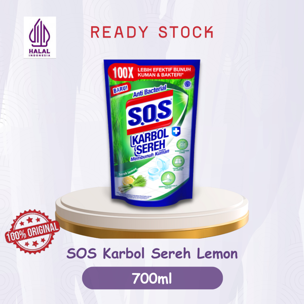 SOS Karbol - Sereh Lemon 700 ml