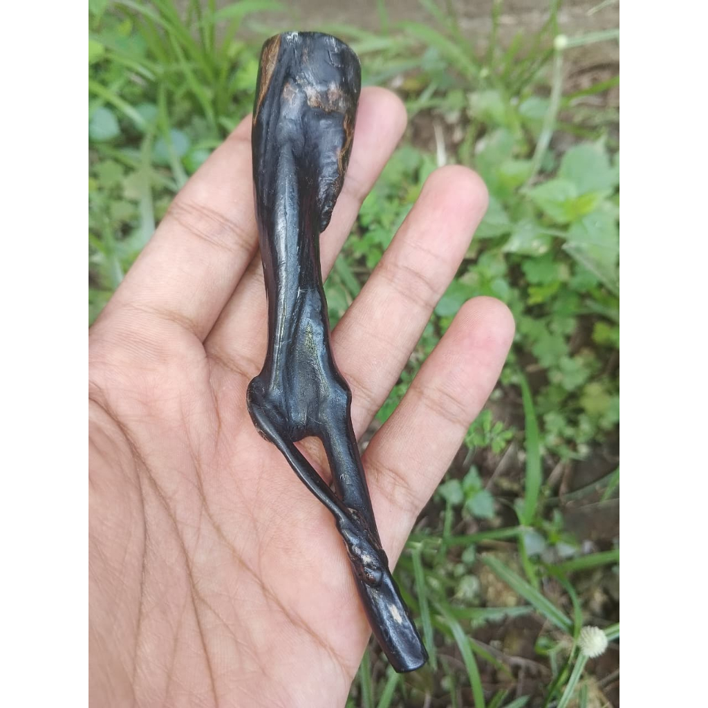 Pipa Once Akar Bahar Hitam Combong Unik