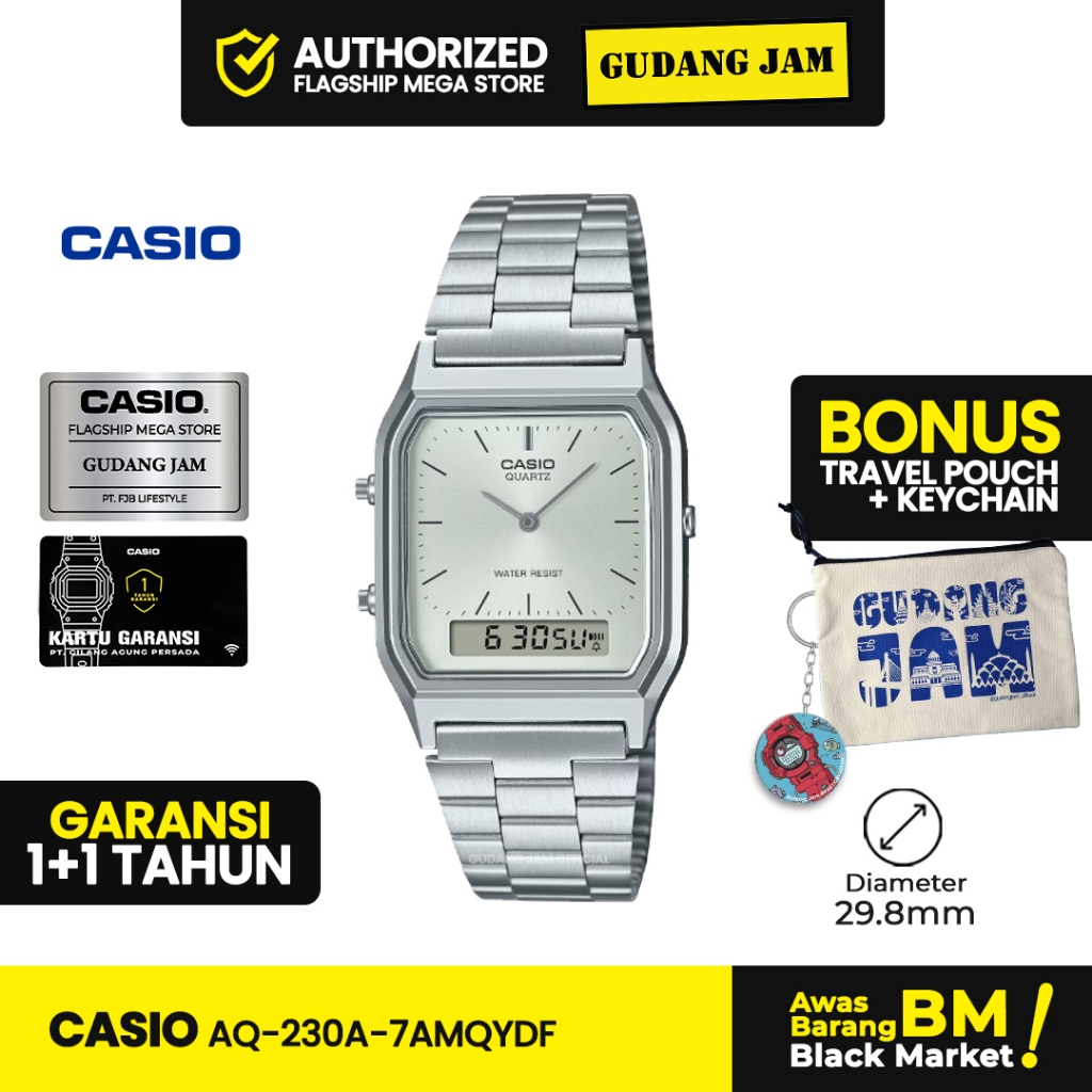 Jam Tangan Casio General AQ-230A-7AMQYDF AQ-230A AQ-230 AQ230A AQ 230A