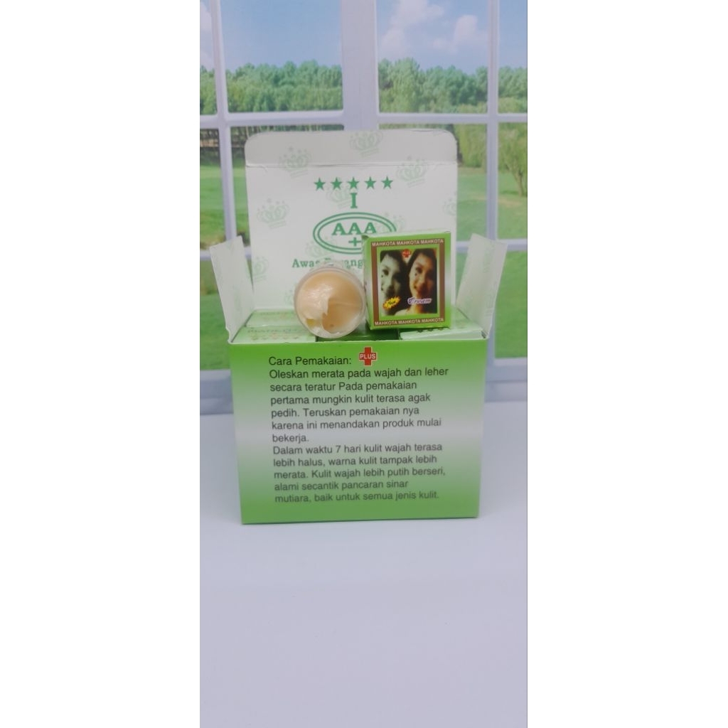 Cream Mahkota With Vitamen E Original // Cream Pemutih Wajah Lusinan