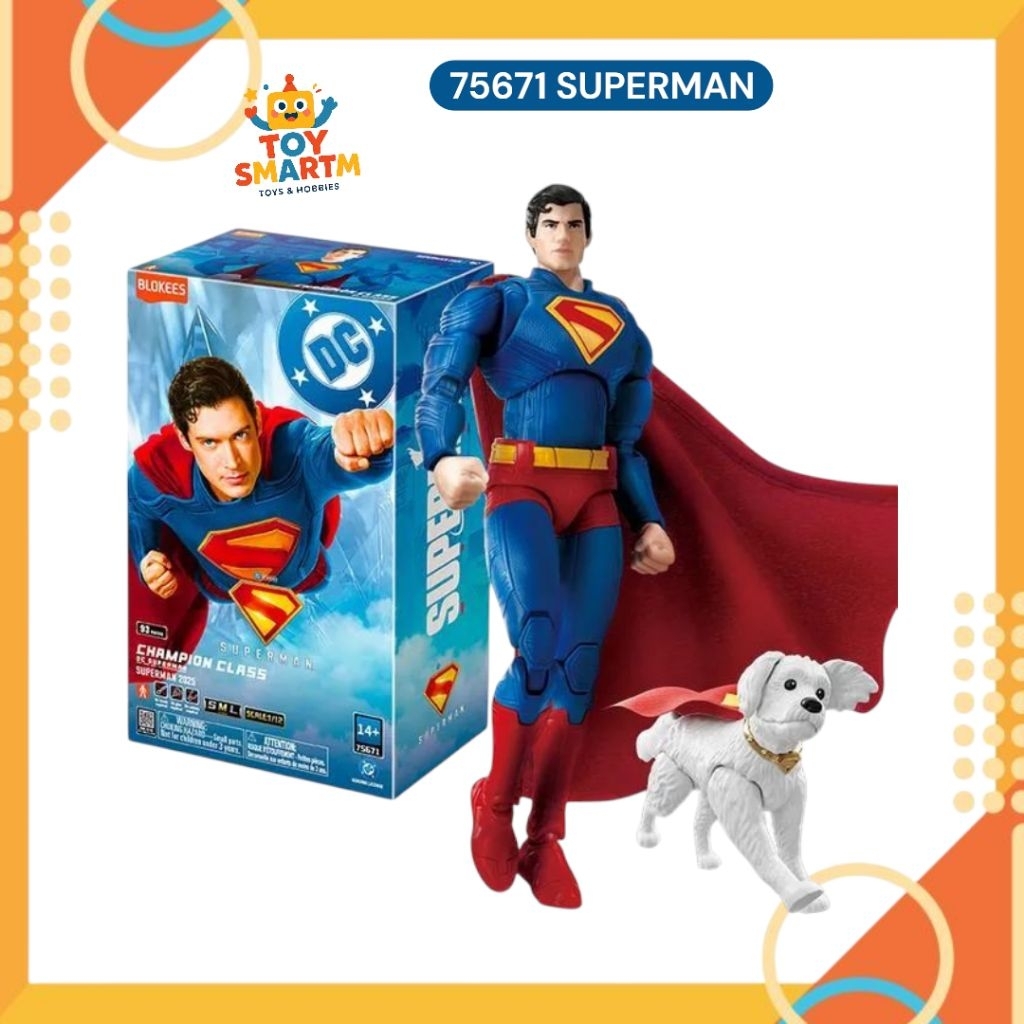 Blokees Superman Champions Class Krypto Dog Action Figure Superman Blokees Superman