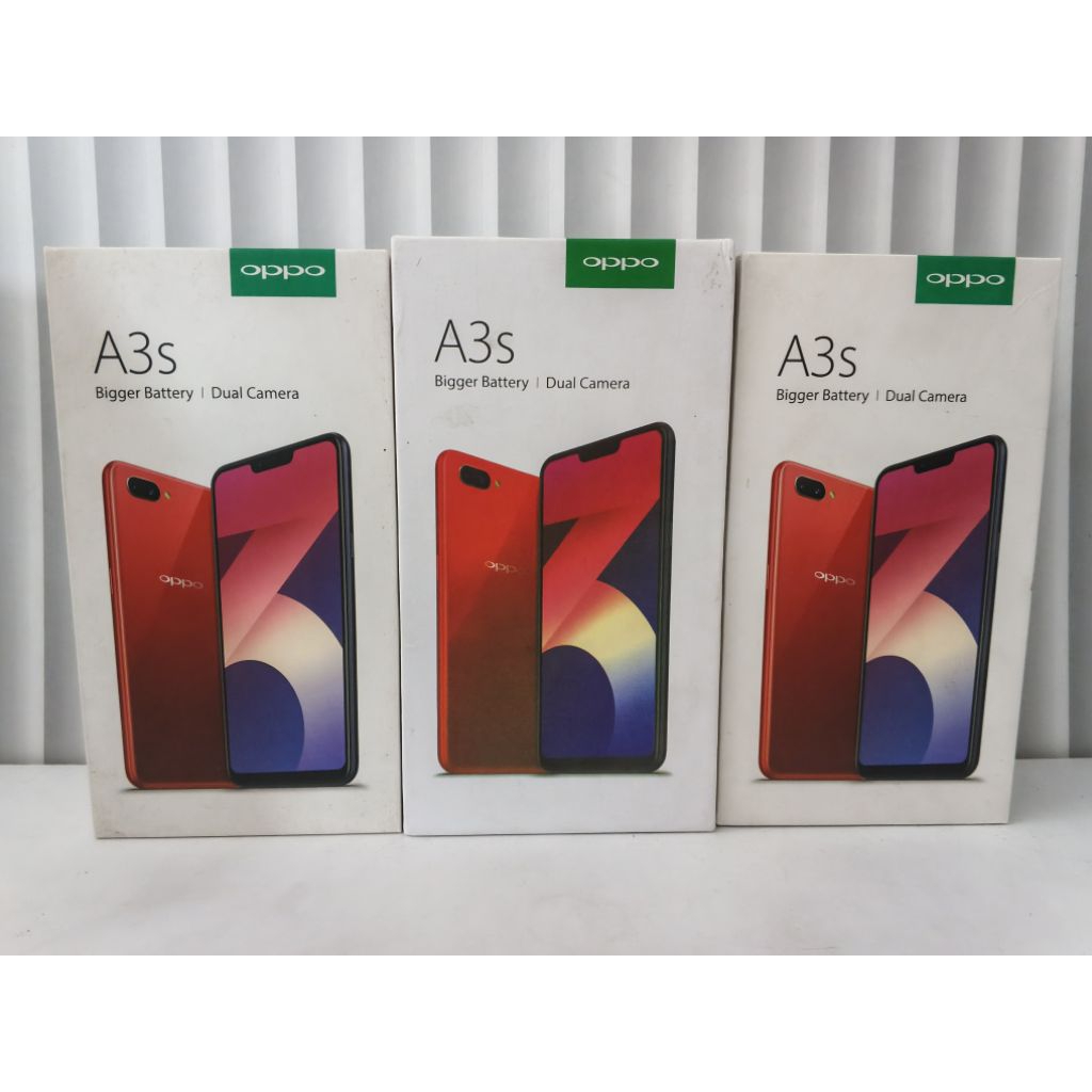 Boks Kardus Dus Kotak Hp Oppo A3s Original