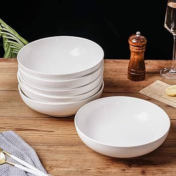 Mangkok Keramik Porselen Putih Polos Lebar Jumbo Besar Awet Kuat Tebal Microwave Premium Kaibon Diam