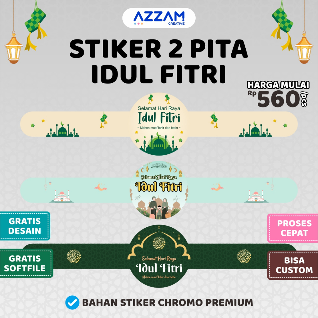 STIKER SEGEL IDUL FITRI / STIKER SEGEL TOPLES / STIKER SEGEL BOTOL / STIKER SEAL / STICKER / STIKER 