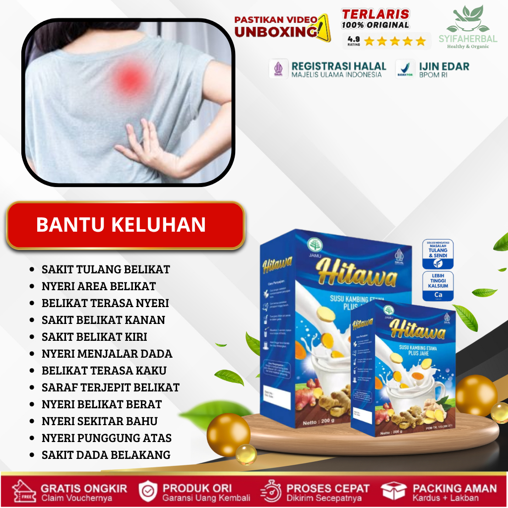 Hitawa Obat Sakit Tulang Belikat, Sakit Belikat, Obat Nyeri Tulang Belikat Sebelah Kanan/kiri, Sampa