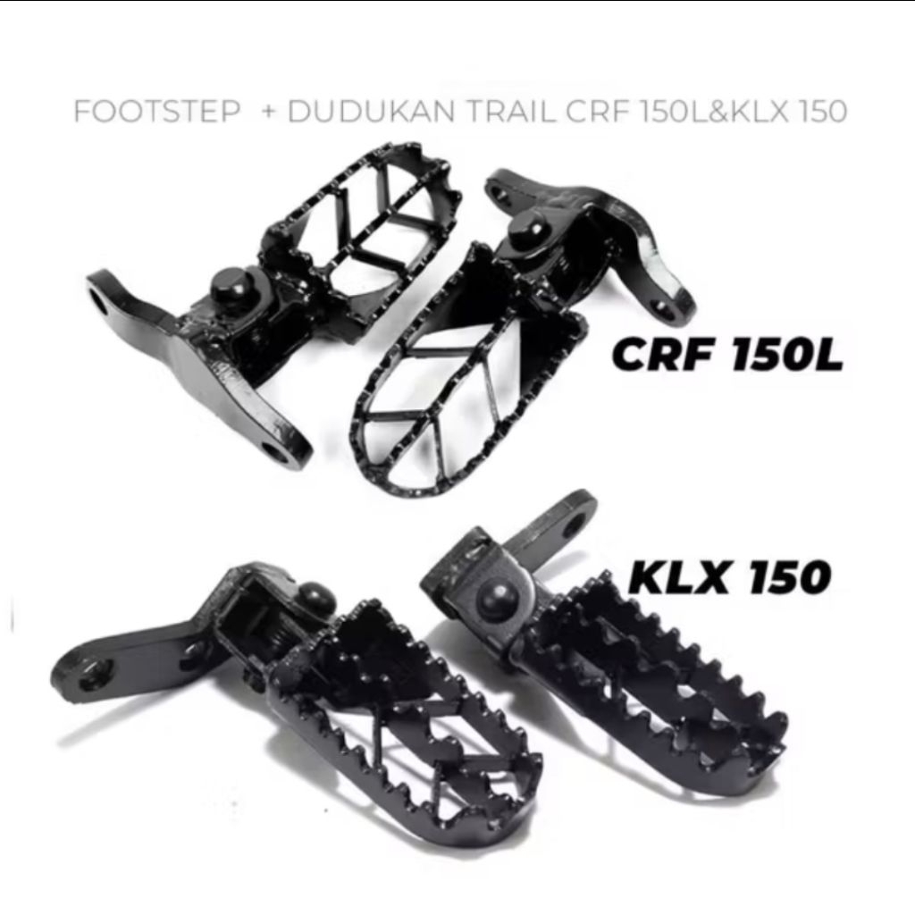 Footstep trail injakan kaki depan plus dudukan Klx 150 Crf 150 L universal custom