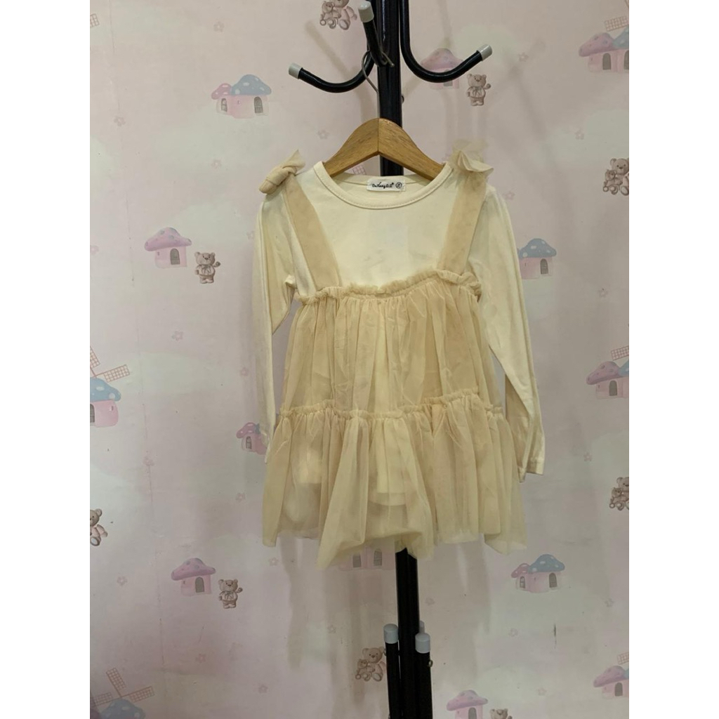 Dress anak Tile OL Outer Inner preloved pl pribadi