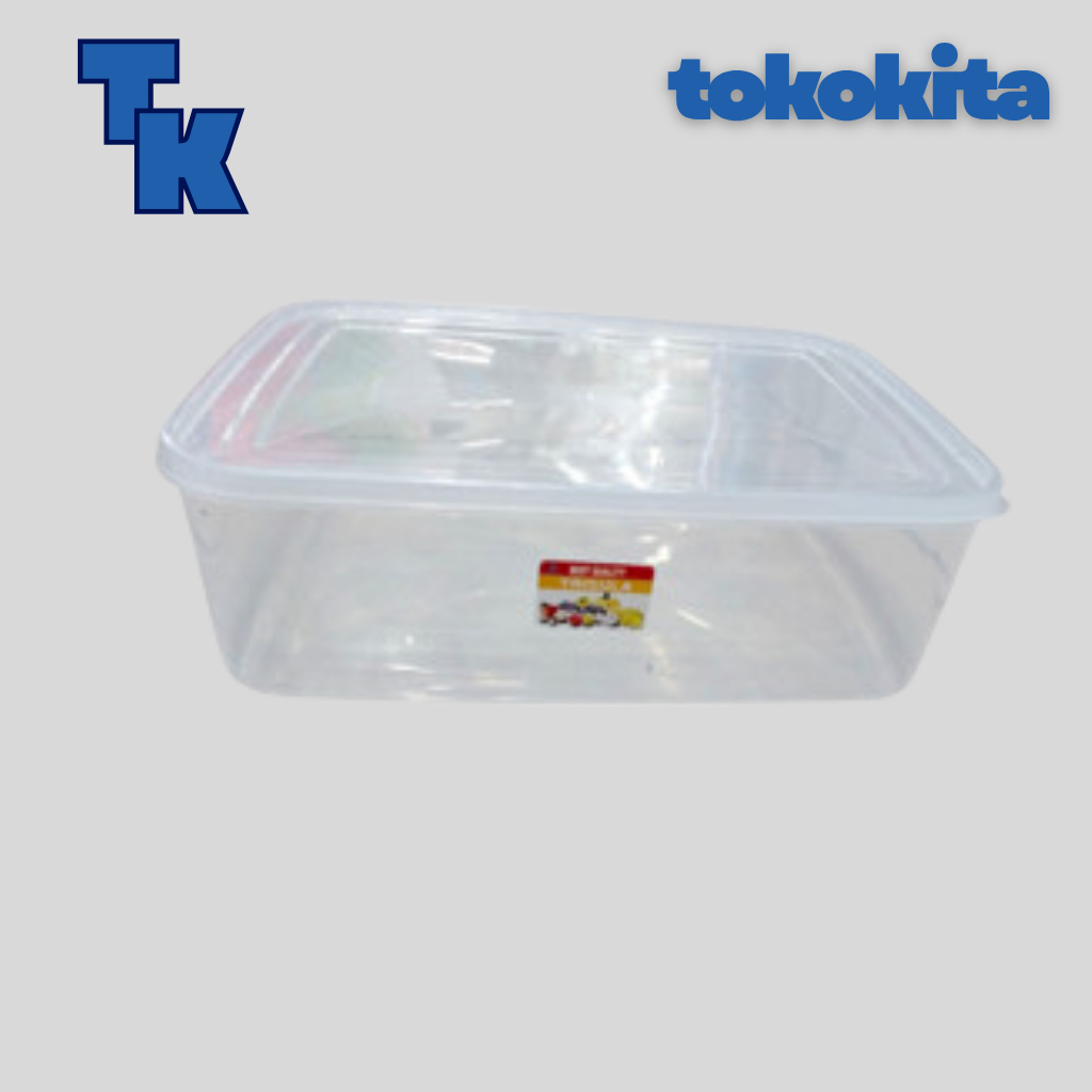 Kotak Makan Kotak Plastik Toples Plastik Kotak Serbaguna TRISULA 3500 ML