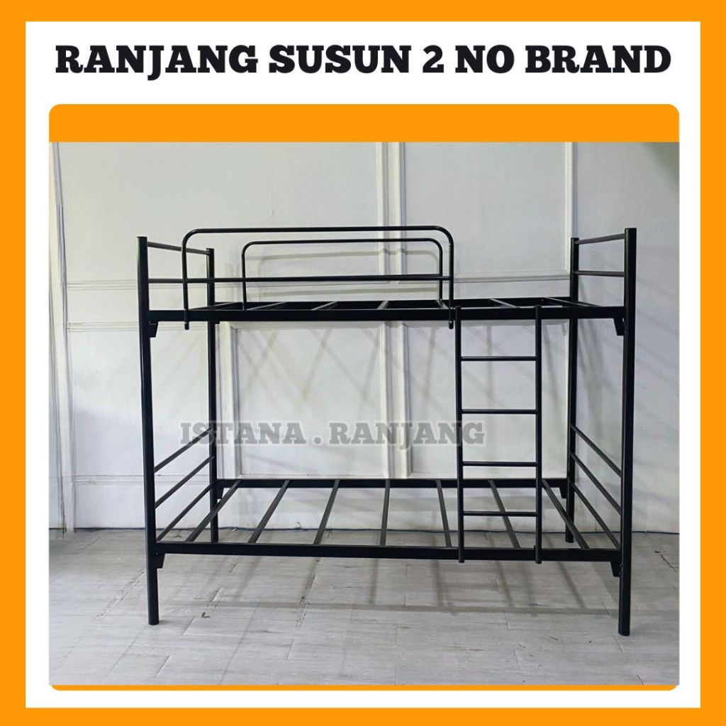 Ranjang besi- ranjang tingkat ranjang tingkat 2 susun tempat tidur tingkat minimalis