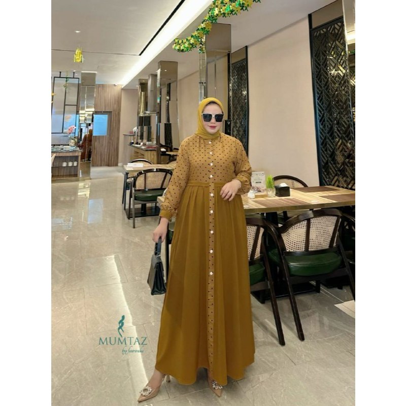 WILONA DRESS MUMTAZ , GAMIS MOTIF , GAMIS ITY CREPE