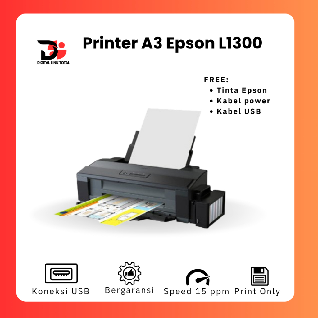Printer Epson L1300 A3+ second murah printer warna A3+