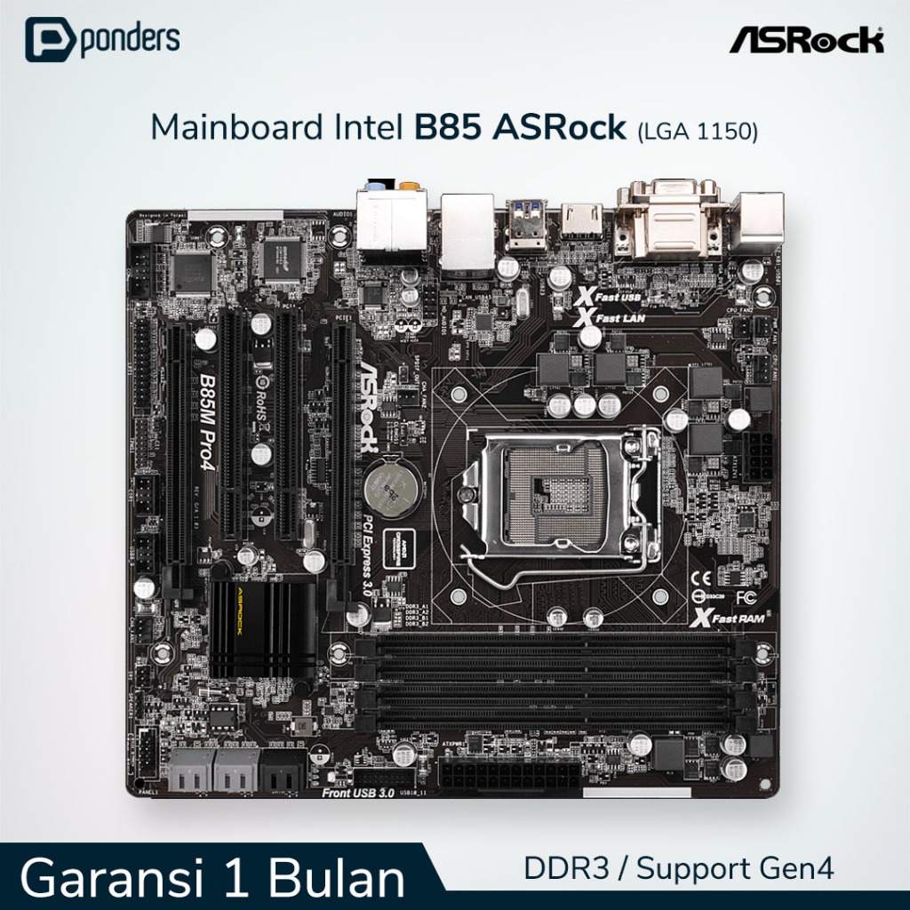 Mainboard Intel ASRock B85 LGA 1150 DDR3 Support Gen4