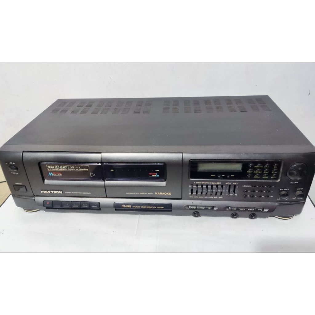 Radio Tape Kaset pita POLYTRON compo speaker amplifier aux in