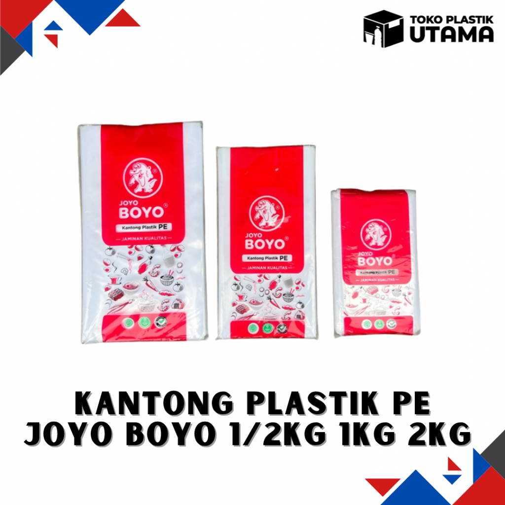 [ 150 GRAM ] Kantong Plastik PE Bening Joyo Boyo Tebal Untuk Es || Kantong Plastik Es Bening Joyo Bo