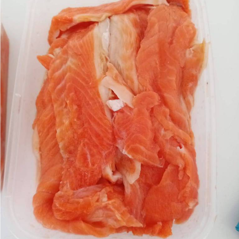 Tetelan Salmon 1Kg Tetelan Salmon Segar Seafood Ikan Laut Iakn Segar 1Kg