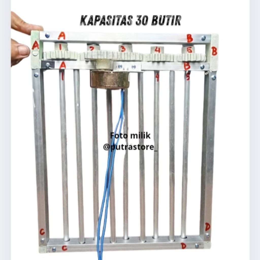 rak roller mesin tetas kapasitas 30