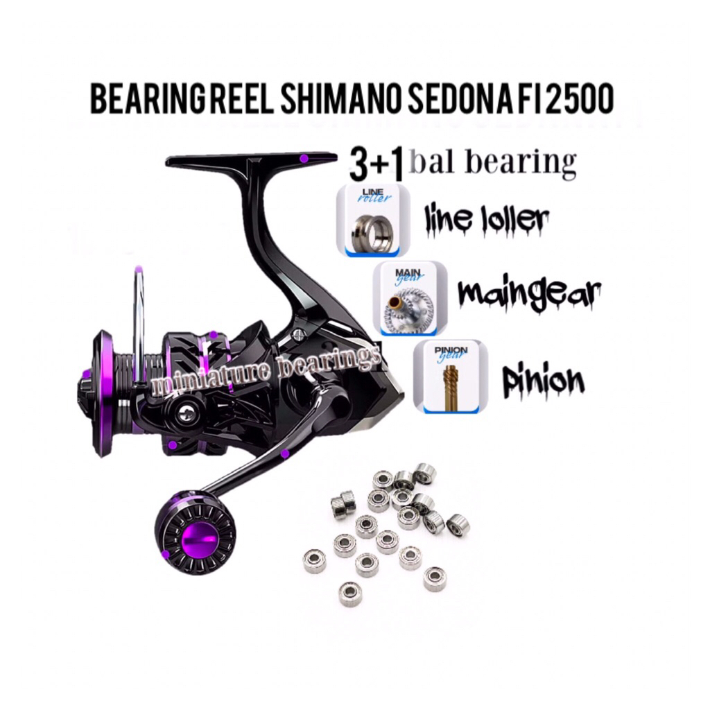 bearing reel shimano sedona FI 4+1 Ball bearing type 1000-5000