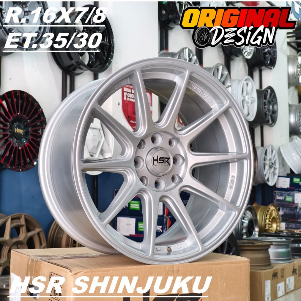 Velg Mobil Racing HSR R16 Avanza Xenia Brio Jazz Hsr Shinjuku Ring 16