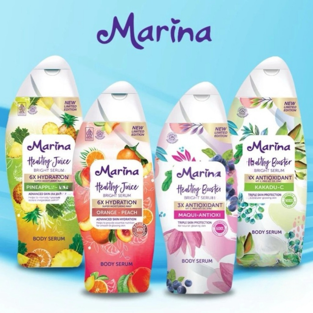 MARINA Body Serum Bright Serum Healthy Booster | Marina Healthy Juice (185ml)