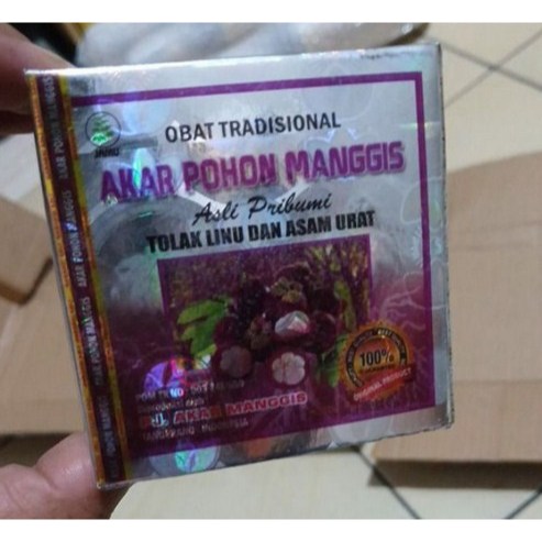 KAPSUL AKAR POHON MANGGIS ORIGINAL OBAT HERBAL ASAM URAT & PEGAL LINU