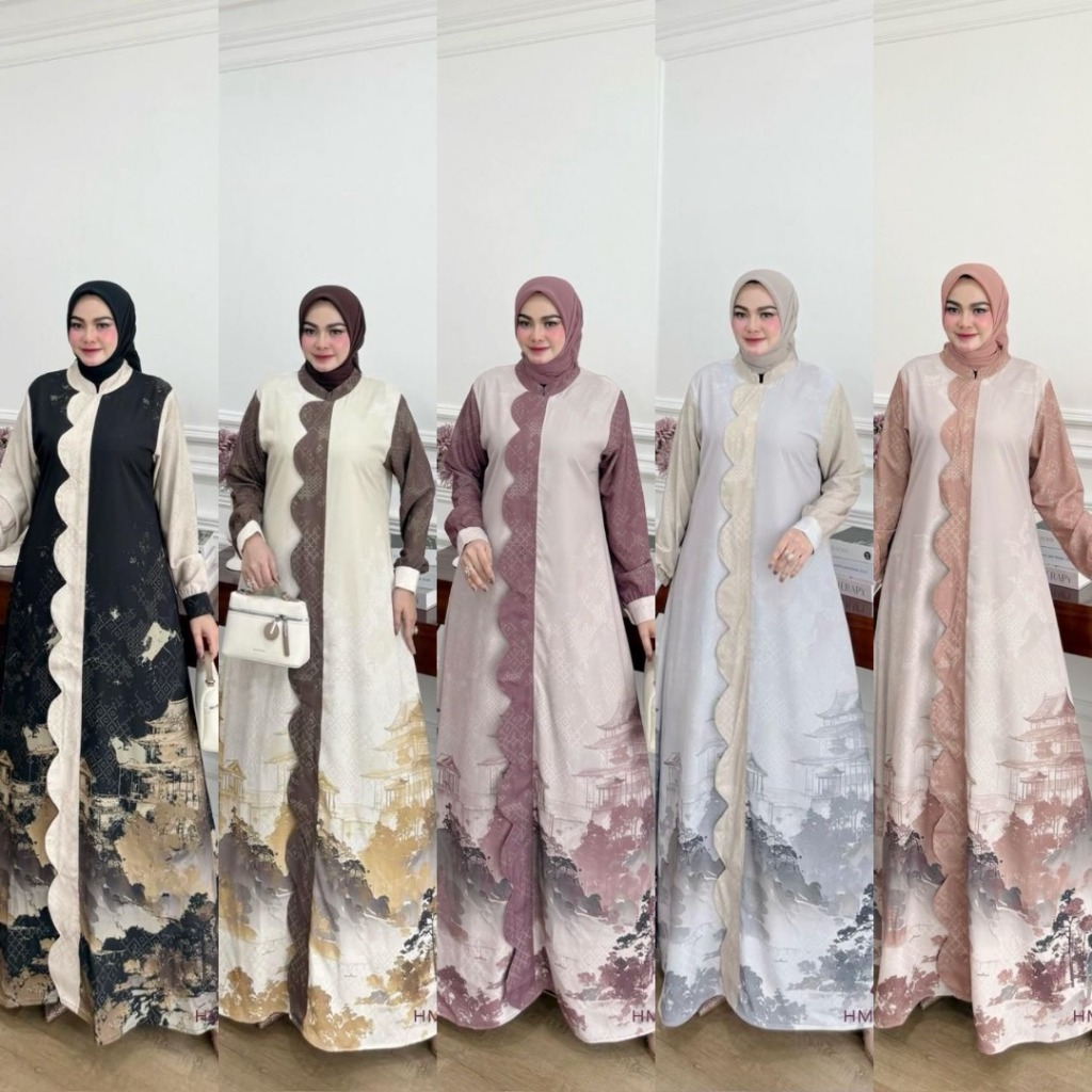 LuxuryFashion READY GAMIS DRESS WANITA LYRA BY HMF LUXURY BEST SELLER