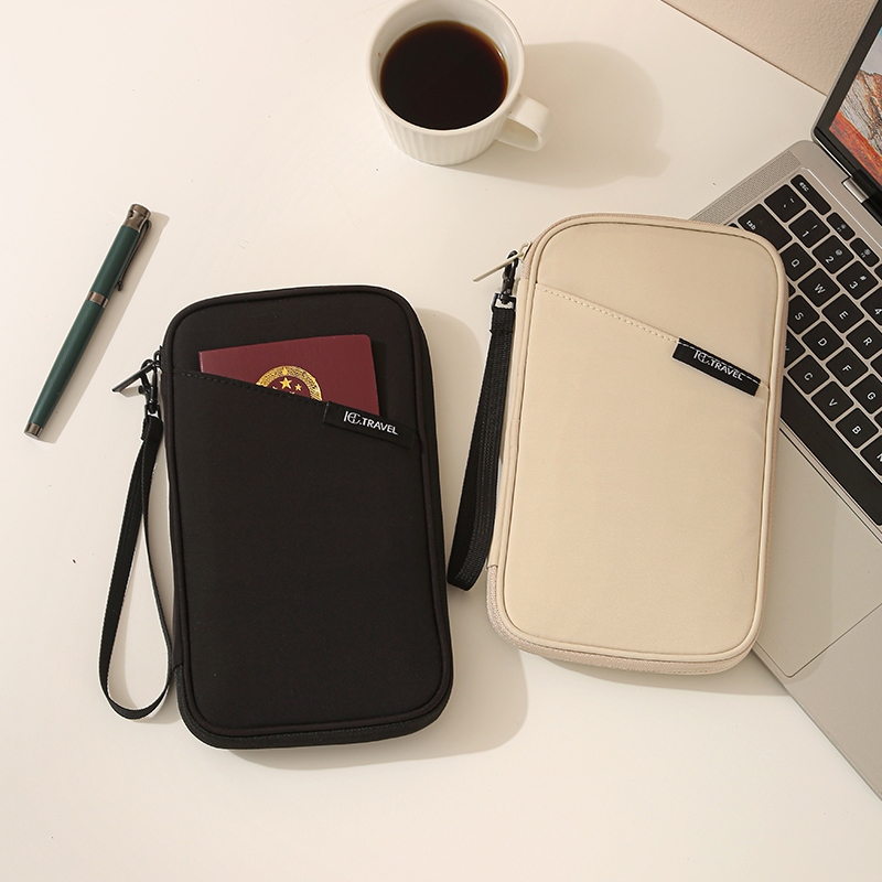 T400 Passport tas Waterproof Tas Travel Passport Tiket Card Holder Storage Bag Organizer