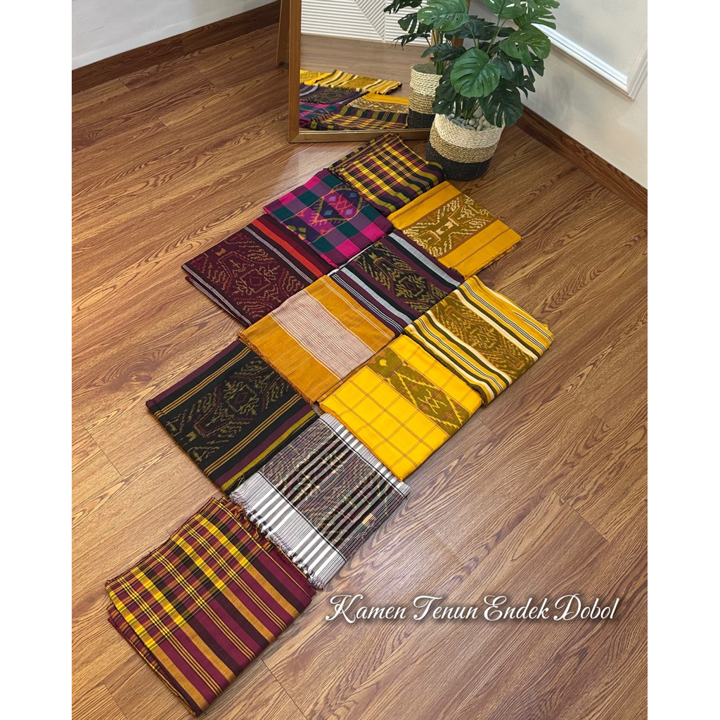 Kamen Lembaran Tenun Endek Dobol Adat Bali Wanita - Motif Klasik Terbaru Warna Terlaris