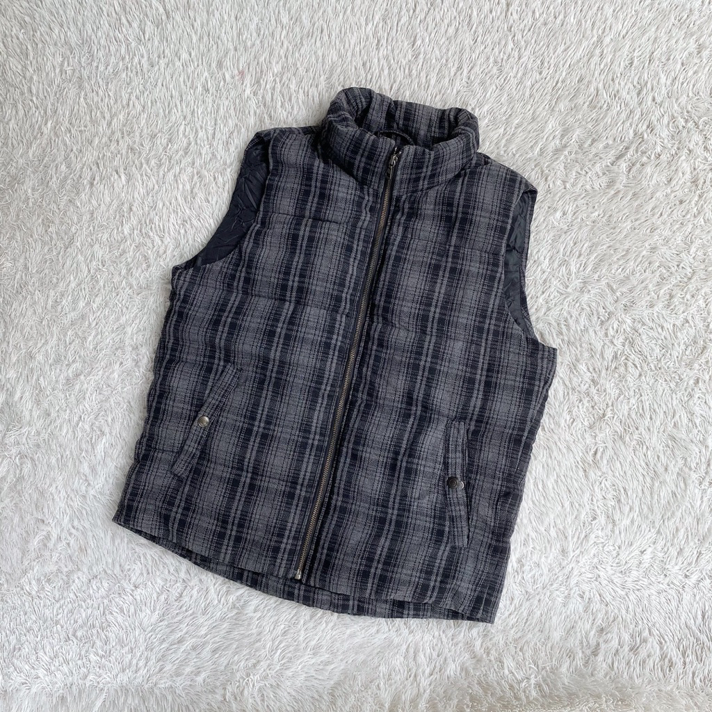 Uniqlo Wool Blend Outer Down Vest Rompi