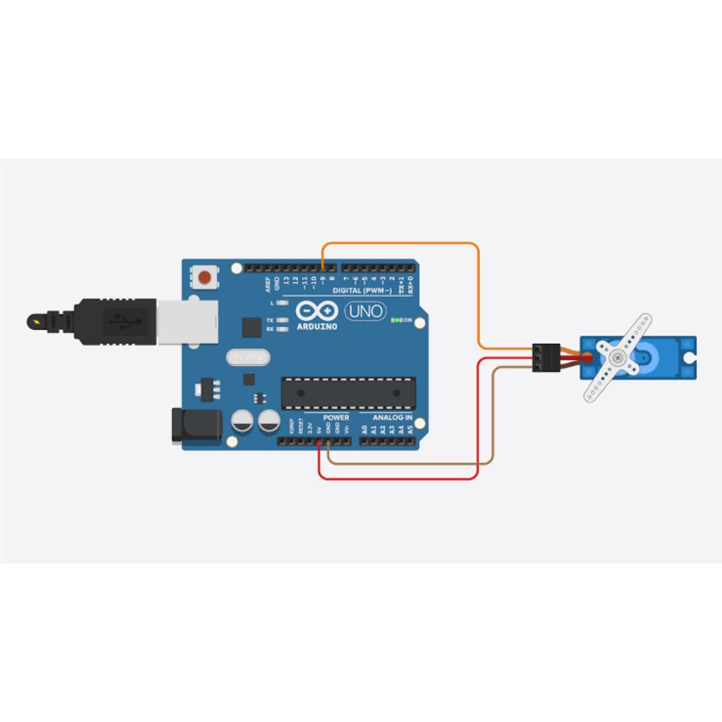 paket Arduino uno dan servo sg90