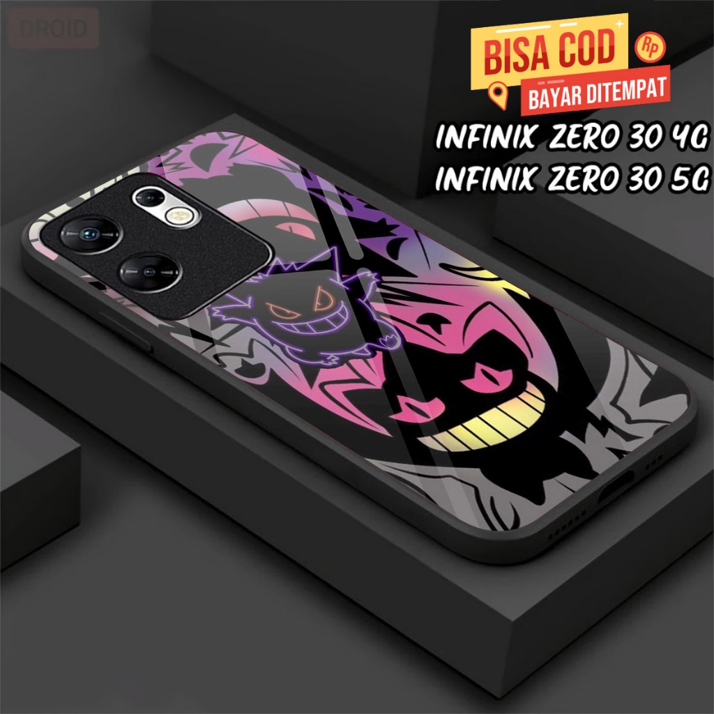 YELLOW - Casing Kilau Kaca Glass Glossy Untuk Tipe Hp INFINIX ZERO 30 4G / INFINIX ZERO 30 5G Terbar