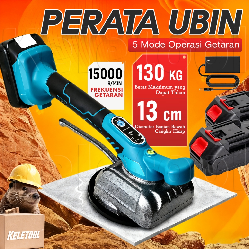 Mesin Ubin Alat Perata Keramik 8000w Alat Pasang Keramik Lantai Getar Pemasangan Keramik Portabel Ge