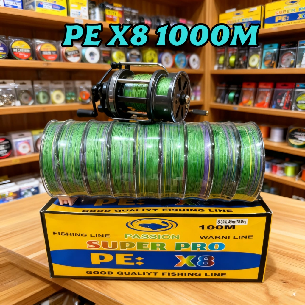 Senar Pancing PE X8 Power Libra Connecting 1000M / Tali PE Braid X8 Power Libra 1000 Meter