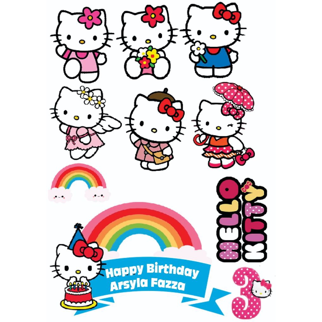 CETAK TOPPER KARAKTER KUE PESTA ULANG TAHUN